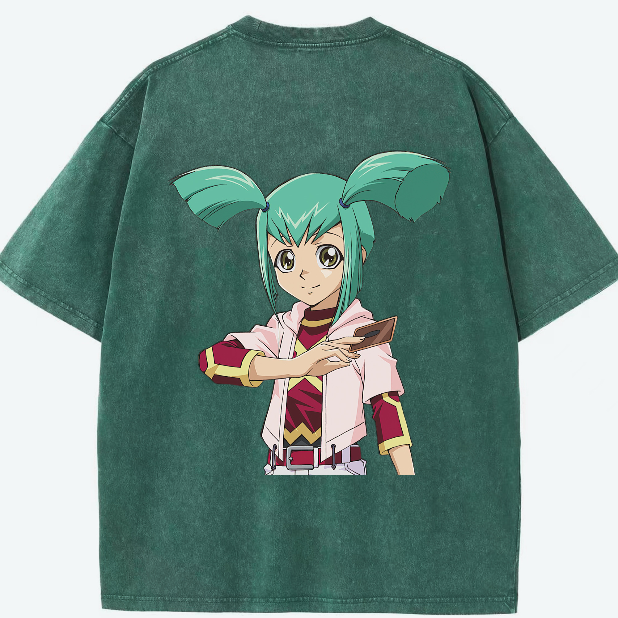（画像用） 遊☆戯☆王 Yu-Gi-Oh! 綿100% ヴィンテージ風 半袖Tシャツ（背面プリント）